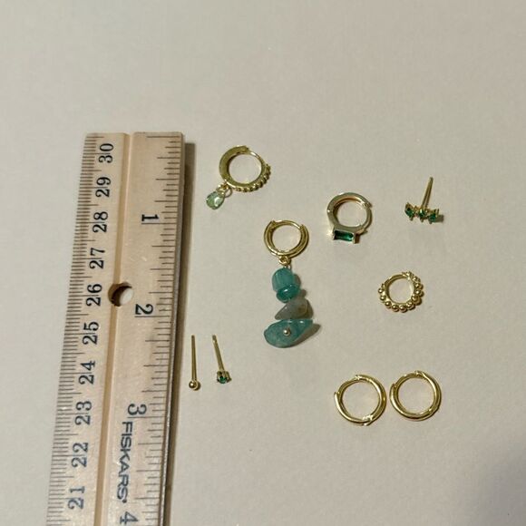 Boho stone drop earrings N652 - Picture 4 of 4